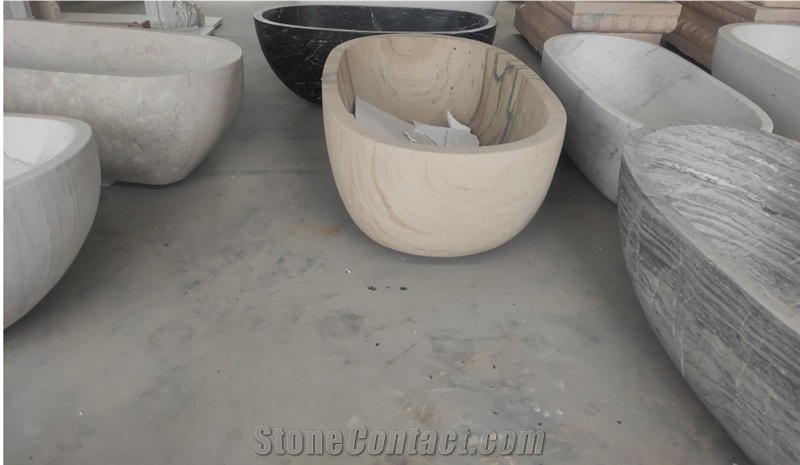 Natural Stone Bathtub Marble Bathtub Luxury Elegant Marble Solid Bath Tub