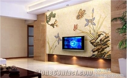 Natural Stone Multicolor Combined Interior Decoration Floor Pattern