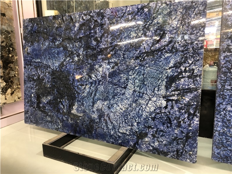 Blue Bahia Granite Slabs For Interior Design