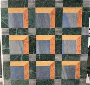 Magic 3D Space Effect Stone Medallions Square Medallions