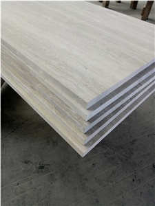 White Wooden Marble Stair Steps