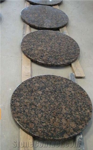 Baltic Brown Granite Table Tops Round Natural Stone Table