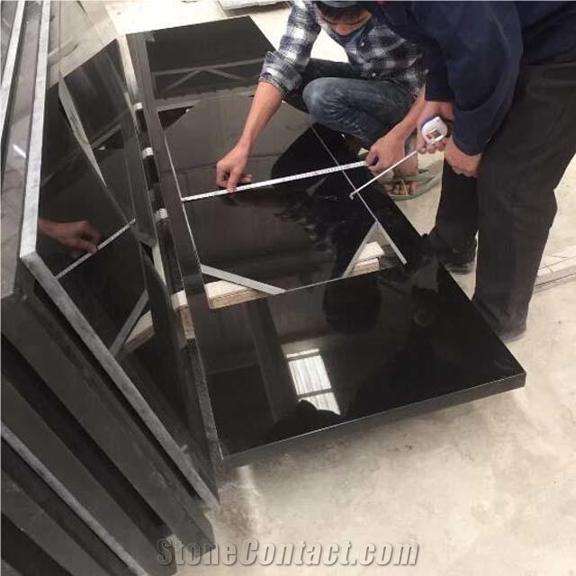 Absolute Black Granite-Shanxi Black Granite Drop In Sink Kitchen Tops