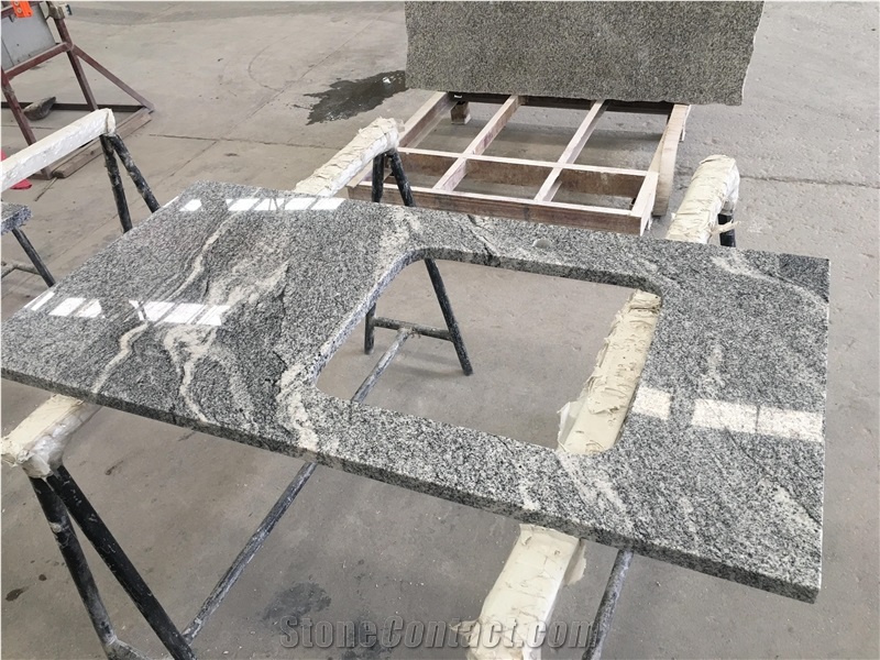 China Juparana Granite White Stone Commercial Bath Tops