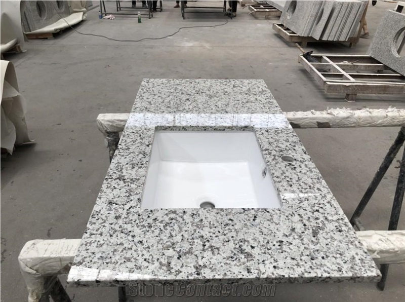 Chinese Bala White Granite For Commercial Bath Tops Project