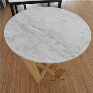 Hot Sale 24 36 Inch Round Carrara White Marble Table Top