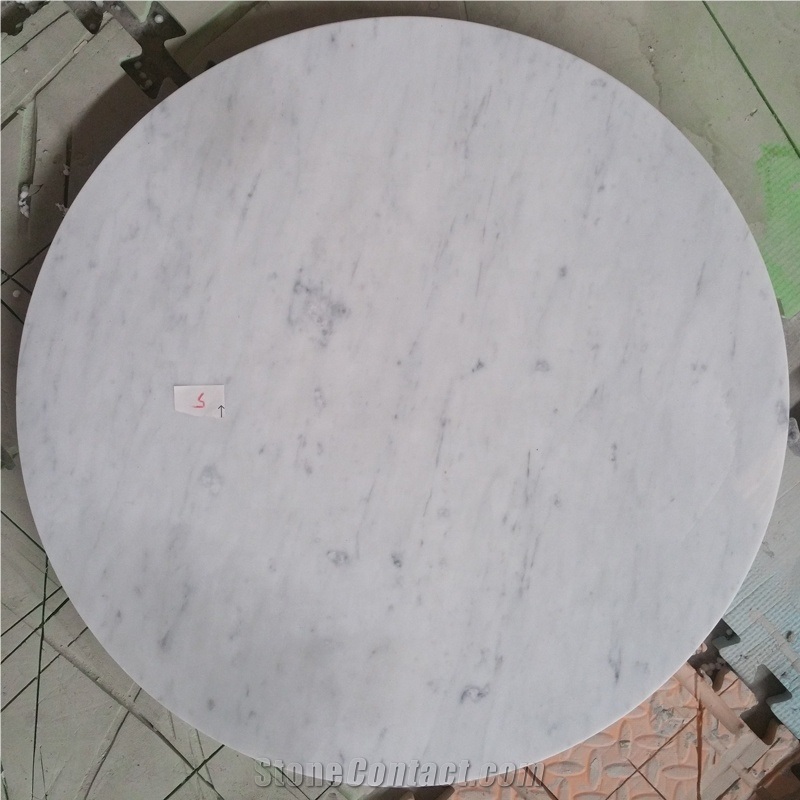 Hot Sale 24 36 Inch Round Carrara White Marble Table Top