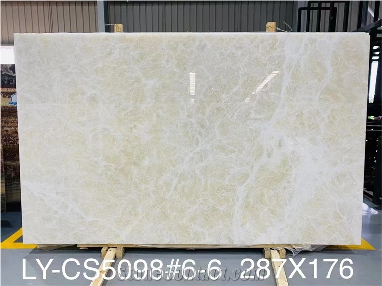 White Onyx With Brown Black Veins For  Project Good Quality