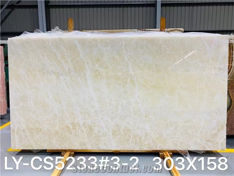 White Onyx With Brown Black Veins For  Project Good Quality