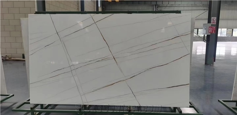 Calacatta Gold Nano Glass Crystallized Slabs Artificial