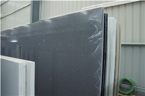 Polished Crystal Grey Quartz, Slabs