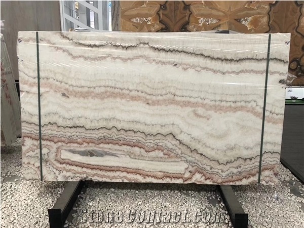 Red Dragon Onyx Bookmatch Polished Slabs Tiles