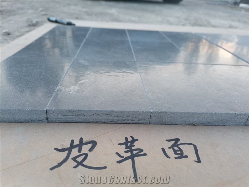 Chinese Customized Leathered Surface Bluestone Tiles