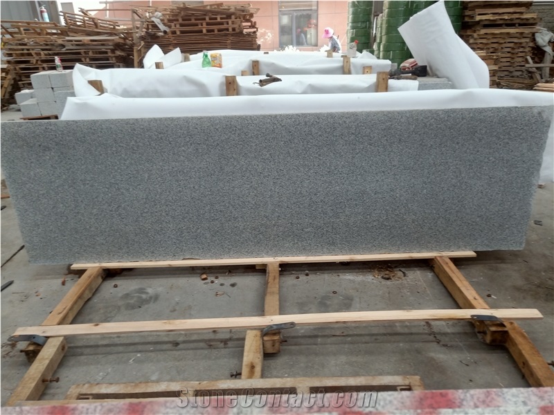 China Cheap White Gray Granite G603 Granite Slab