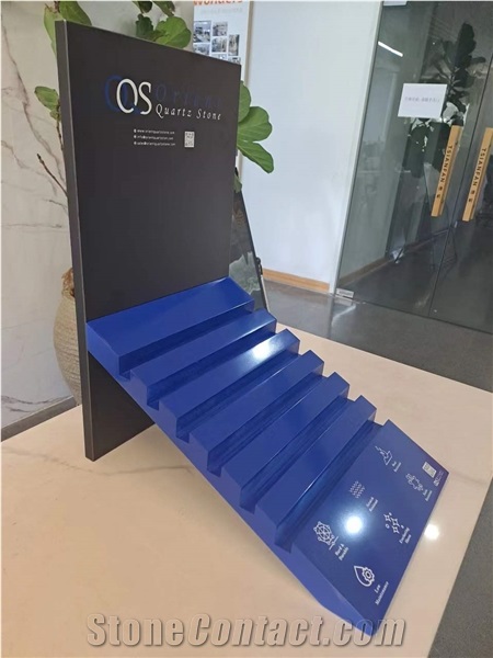 Table Display Stand In Blue Color