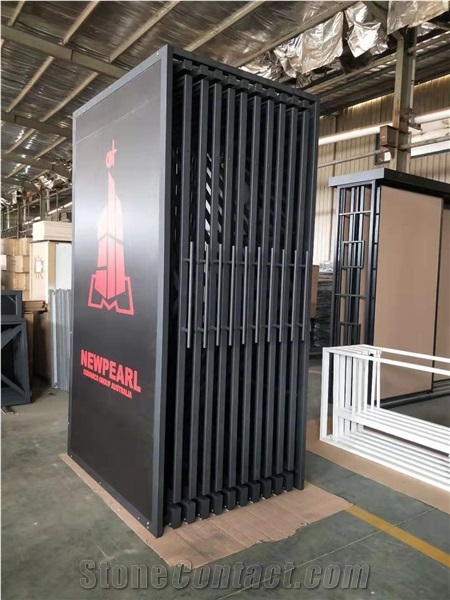 Showroom Slab Tile Metal Display Stand Rack