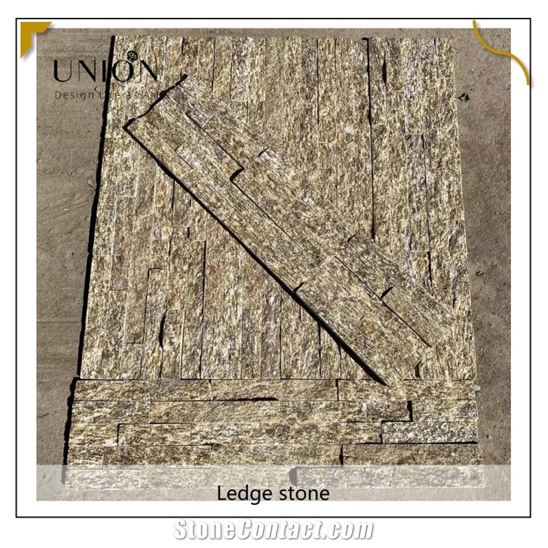 UNION DECO Tiger Skin Granite Ledger Stone Panel 15X60cm