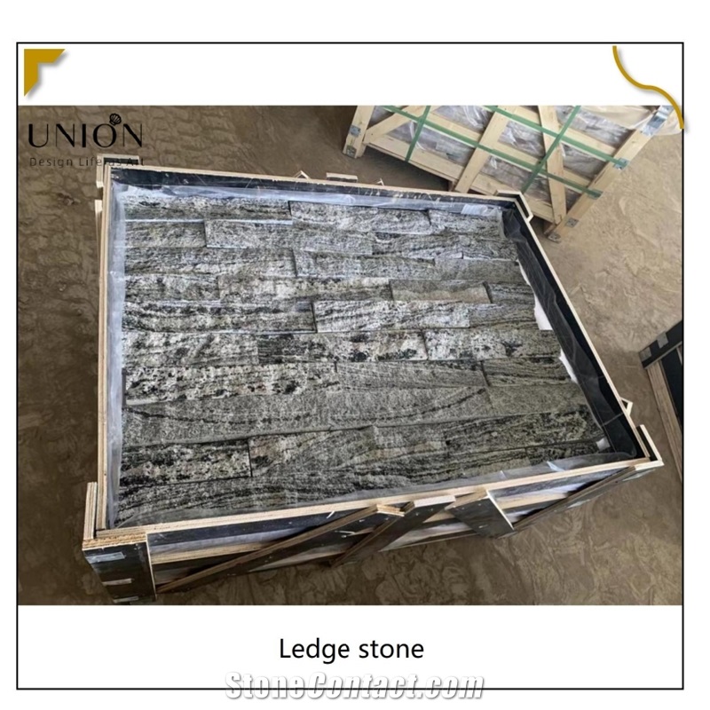 UNION DECO Natural Split Granite Stacked Stone Ledger Panels