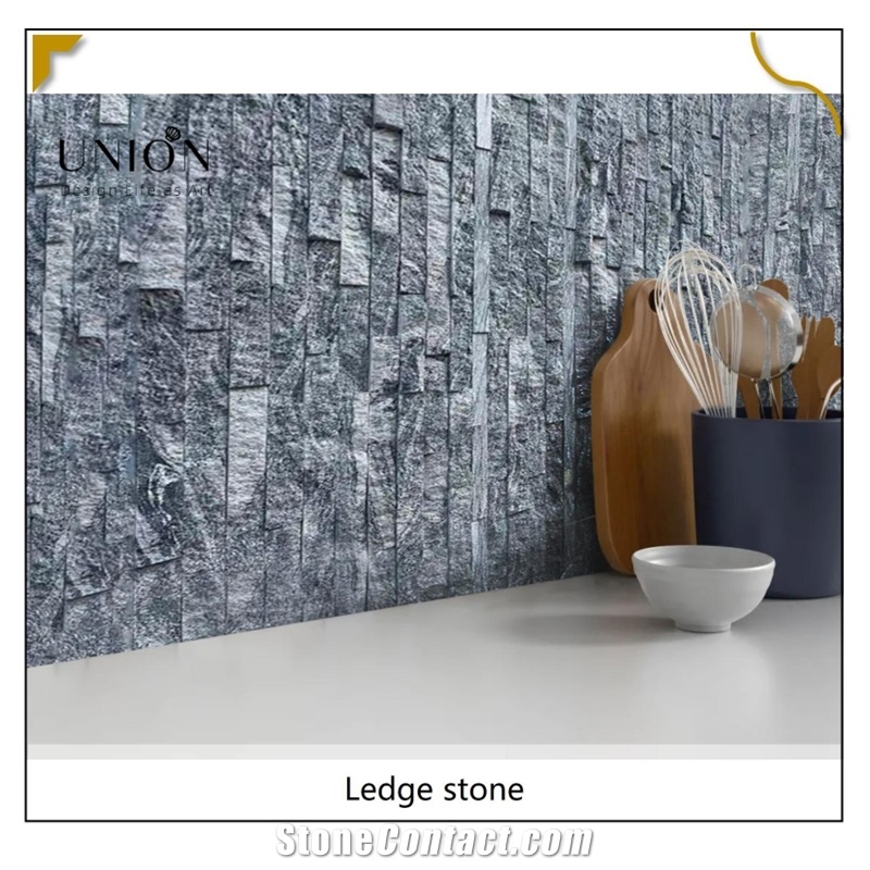 UNION DECO Exterior Wall Veneer Granite Stone Strip Panels