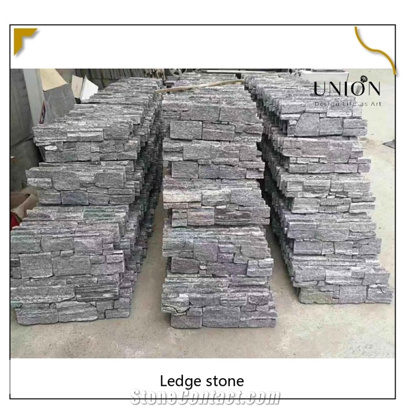 UNION DECO Dove Grey Granite Ledge Stone Wall Cladding Stone