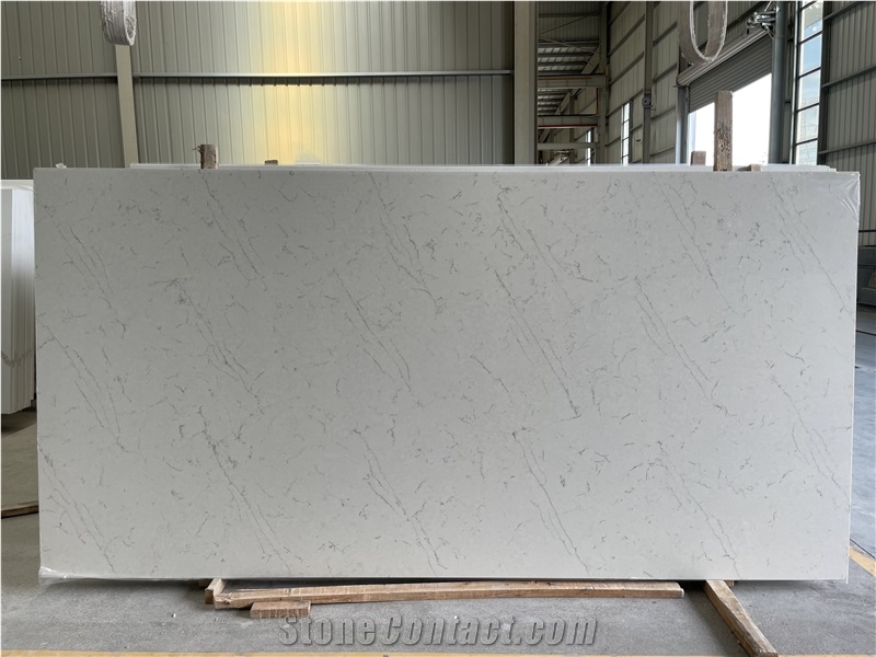 Everest White Quartz Slab