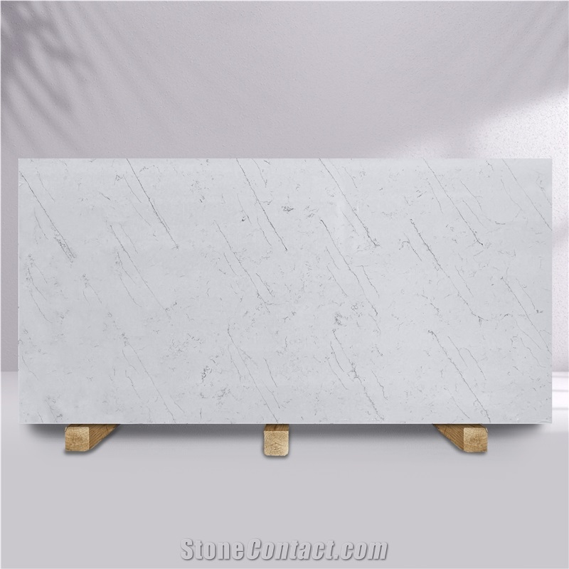 Everest White Quartz Slab
