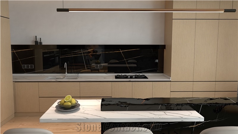 Calacatta Extra Quartz Finished Product