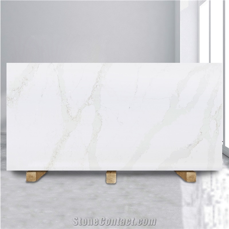 Calacatta Moonlight Quartz Slab