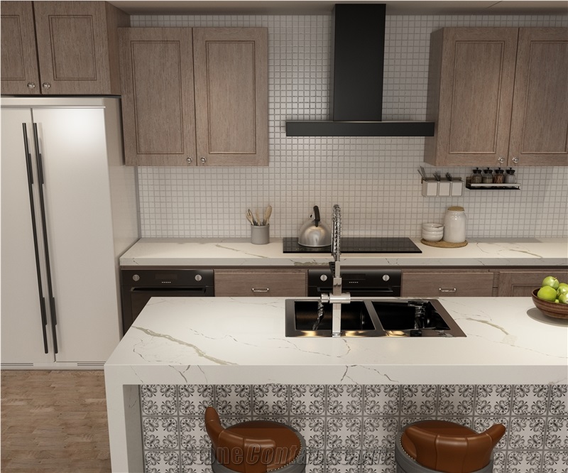 Arabescato Sea Quartz Finished Product
