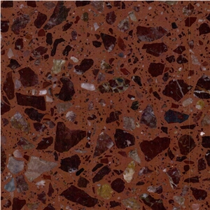 Lafite Wine Red Terrazzo