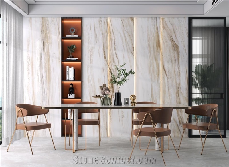 Evora Gold Sintered Stone Finished Product