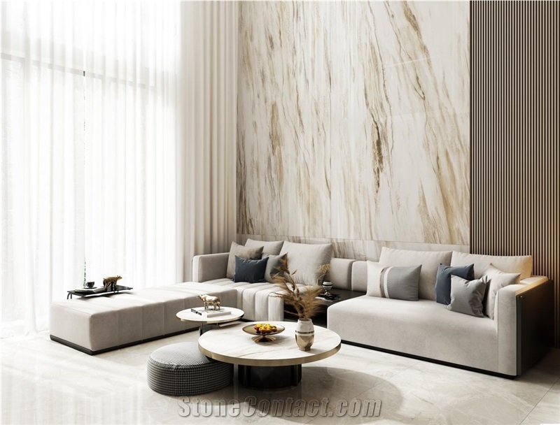 Evora Gold Sintered Stone Finished Product