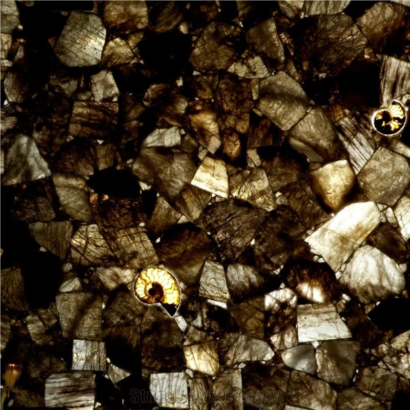 Smoky Crystal Semiprecious Stone Tile