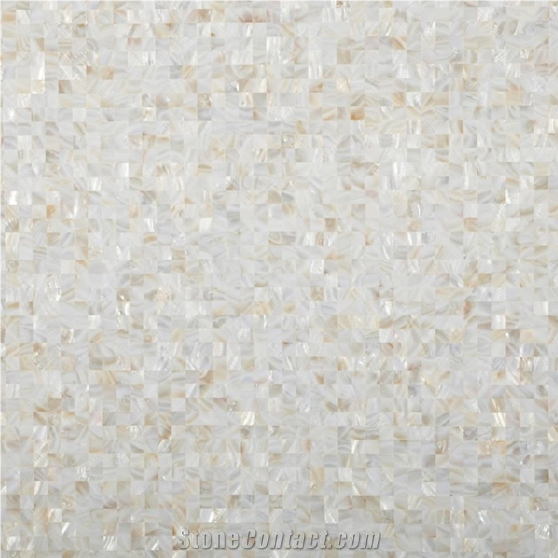 White MOP Semiprecious Stone 