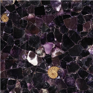 Purple Fluorite Semiprecious Stone