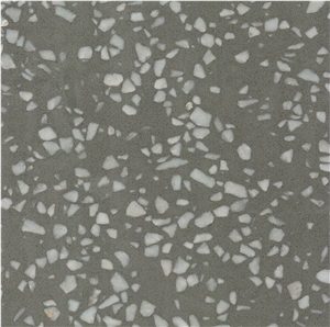Crystal Light Gray Terrazzo