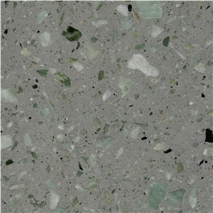 Grey-Green Emerald Terrazzo