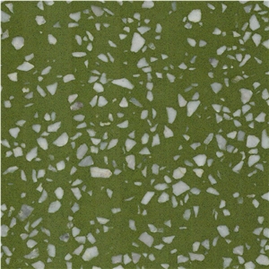Olive Green Terrazzo