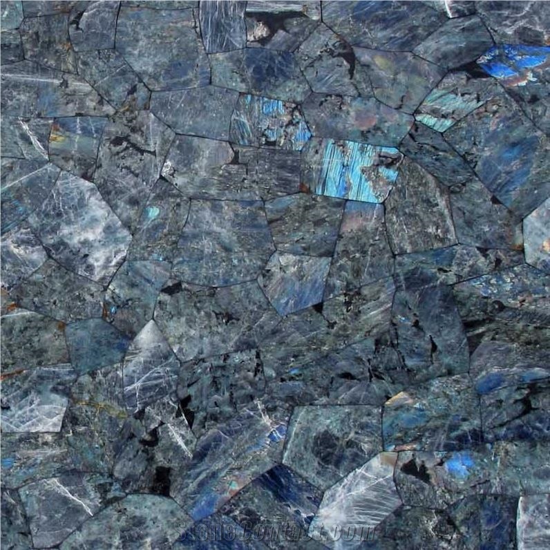 Blue Labradorite Semiprecious Stone 