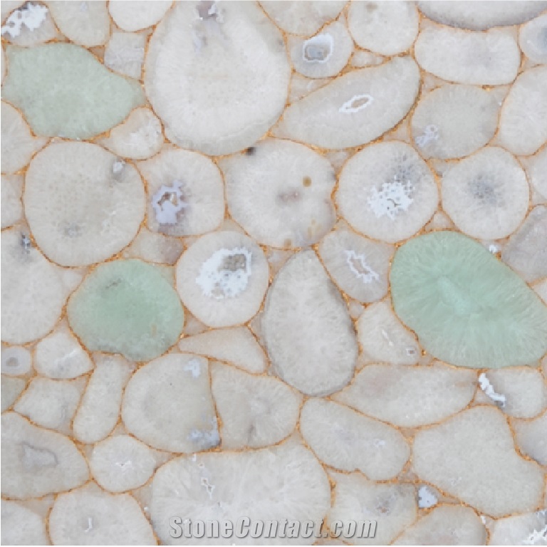Agate Jellyfish Semiprecious Stone 