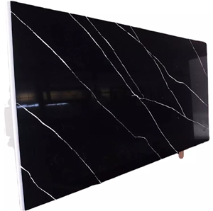 Cut To Size Artificial Calacatta Black For Interior Design