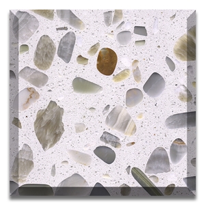 Multicolor Onyx Chipped Artificial Stone Precast Terrazzo