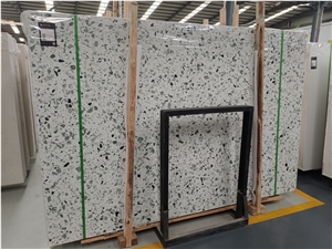 Terrazzo Slab Emperor Green Artificial Stone For Project