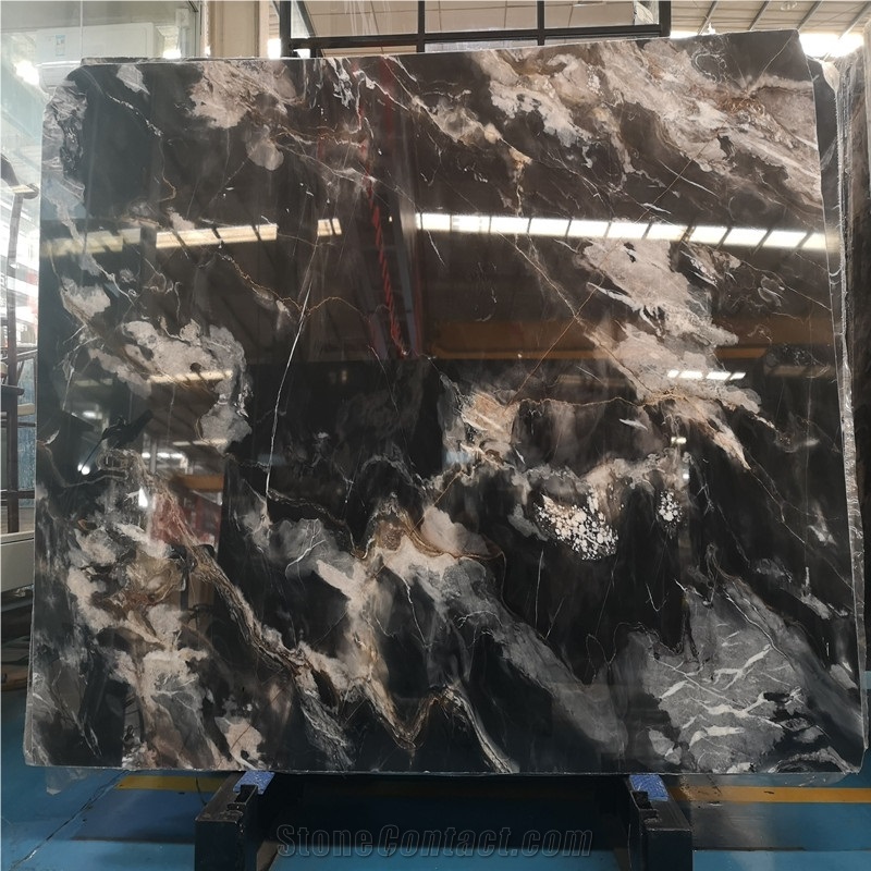 Confusion Dark Marble Slabs For Wall And Floor Decor