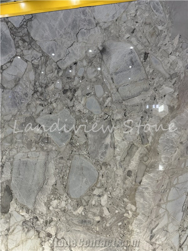 Silver Grey Marble Slabs Bathroom Wall Tiles