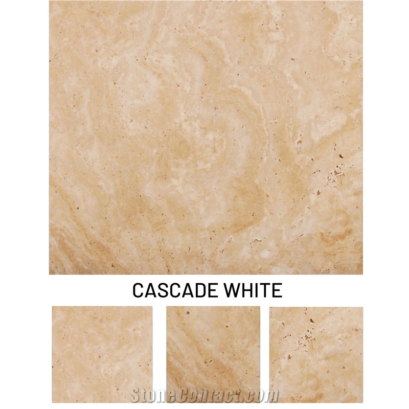 Ivory Cream Travertine - Cascade White