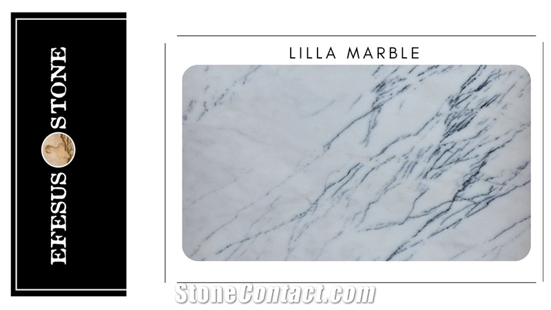 Milas White Lilac Marble