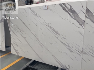 Artificial Marble CALACATTA Quartz Slabs-005