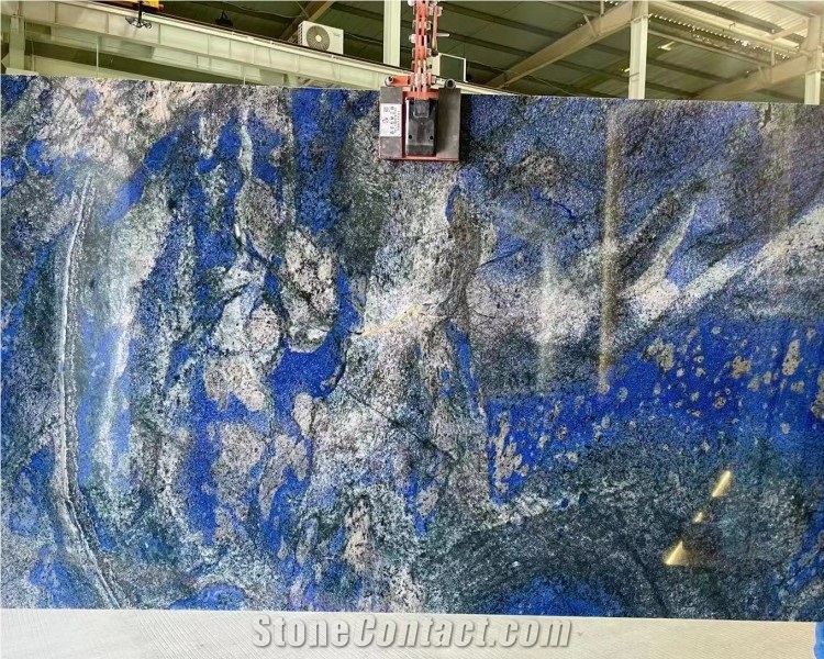 Chinese Factory Supplier New Arrival Blue Granite Slab