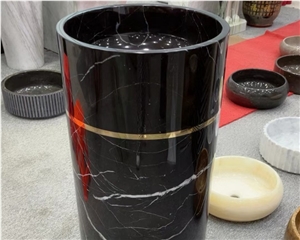 Hand Wash Marble Pedestal Natural Stone Sink Bathroom Used